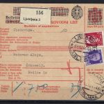Ital. Verwalt. Slowenien, 2 Paketkarten ab Ljubljana / Žužemberk 1941
