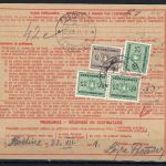 Ital. Verwalt. Slowenien, 2 Paketkarten ab Ljubljana / Žužemberk 1941