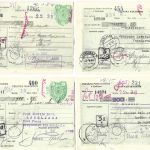 Ital. Verwaltung Slowenien 1941, 4 Postanweisungen versch. orte