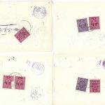 Ital. Verwaltung Slowenien 1941, 4 Postanweisungen versch. orte