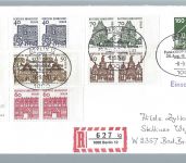 Berlin Mi 242-249 Paar-Satz auf Brief mit SoSt Berlin 12, ME 280€