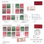 Berlin 5 Belege mit ZD´s / HAN, Bauten, BD, BT
