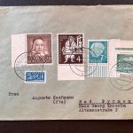 P) Bund Mi 181 Ecke UR+weitere BRD/Berlin, MiF Hannover n. Bad Pyrmont