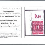 P) Bizone Mi 53Iaa P OR** Ecke OL Farbbestimmung Arge + Schlegel BPP
