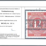 P) Bizone Mi 55 I b ** Farbbestimmung Arge +Signum