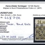 P) Bizone Mi 63 II b P OR * , KB Schlegel BPP