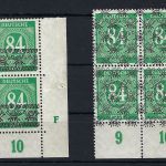 P) Bizone Mi 68 I/II Viererblock mit DZ F ** FA Schlegel BPP, ME _._