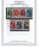 Saargebiet Mi 135-141 einheitlich gest. mit FA Geigle BPP, ME 260€
