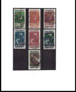Saargebiet Mi 135-141 einheitlich gest. mit FA Geigle BPP, ME 260€