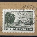B&M, Theresienstadt, Mi 1° Briefstück, gp. Gilbert/Mahr BPP, ME 500€