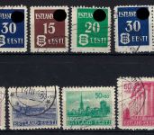 D. Bes. Estland, Mi 1-3 x/y (y Satz BPP), 4-9 ° teils gp. BPP, ME 155€