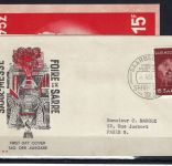Saar Mi 317 FDC-Karte, 318 FDC-Karte + Brief, ME 180€