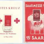 Saar Mi 317 FDC-Karte, 318 FDC-Karte + Brief, ME 180€