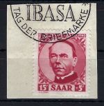 Saar Mi 289 Luxus Briefstück, gepr. C. Ney, ME 100€