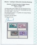 C) D. Bes. Albanien Mi 11-14XIV ** (Mi 13 Mängel), Brunel VP, ME 1.950€