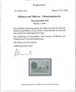 C) B&M, Theresienstadt, Mi 1** einwandfrei, Attest Brunel , ME 700€