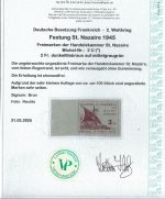 C) D. Bes. Frankreich, Mi 2U(*) wie verausgabt Attest Herbst VP, ME 600€