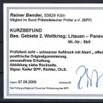 C) D. Bes. Litauen / Ponewesch Mi 6 b II ** mit KB Bender BPP