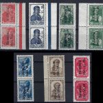 C) D. Bes. Litauen / Rossingen Mi 1-7** Typenpaare, Keiler BPP, ME 600®