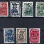 C) D. Bes. Litauen/Zarasai Mi 1-7aIII ** (1, 3, 4, 6 BPP gep.) , ME 850€