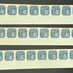 P) B&M Mi 42-50** 10er-Str. UR m. Pl. Nr. links+rechts, Spezialsammlung