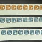 P) B&M Mi 117-25** 10er-St. UR m. Pl. Nr. links+rechts, Spezialsammlung