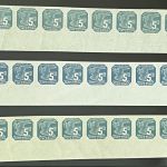 P) B&M Mi 117-25** 10er-St. UR m. Pl. Nr. links+rechts, Spezialsammlung