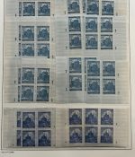 P) B&M Mi 65-78 Pl.-St **, kplt. Sammlung im 4er-Blk. Ecke 1-4 + EZM