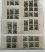 P) B&M Mi 65-78 Pl.-St **, kplt. Sammlung im 4er-Blk. Ecke 1-4 + EZM