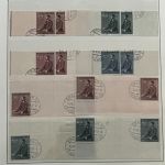 P) B&M Mi 85-88 gestempelt , alle LW und ZW R / L und OR / UR