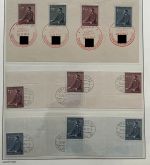 P) B&M Mi 85-88 gestempelt , alle LW und ZW R / L und OR / UR