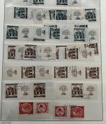 P) B&M Mi 79-82 , alle ZD-Kombinationen + 4er-Blocks, gestempelt