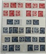 P) B&M Mi 79-82 , alle ZD-Kombinationen + 4er-Blocks, gestempelt