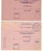 P) Bund Heusss I , 7 Auslandspostanweisungen, nur EF
