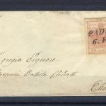 P) Lombardei-Venetien Mi 3y EF befördert von Padua n. Chiene