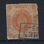 Bremen Mi 5 a ° mit Befund Dr. Fischer, ME 2.200€, Mängel