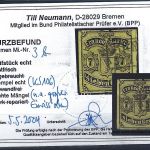 Bremen Mi 3 b ° mit KB Neumann BPP, ME 1.100€, Mängel