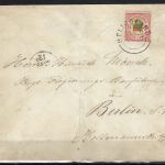 Helgoland Mi 18 e EF/Bedarfsbrief Helgoland n. Berlin, gep. Schulz BPP