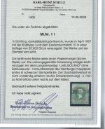 Helgoland Mi 1 I ° mit FA Schulz BPP, ME 1.300,