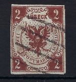 Lübeck Mi 3 ° gepr. Brettl BPP, mE 300€, gute Qualität