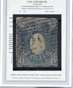 Schleswig Holstein Mi 1a°, FA Møller BPP, ME 6.500€, SELTENE MARKE !!