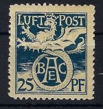 Bayern Flugpost Mi F I * mit Falz, gep. Dr. Helbig BPP, ME 200€