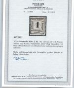 Bayern Portomarke Mi 2 XI °, FA Sem BPP, ME 1.400€, einwandfrei