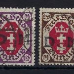 Danzig Dienst Mi 17°, 19° je gep. Gruber BPP / Infla Berlin, ME 180€