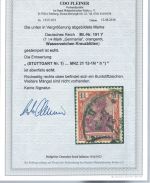 DR Mi 151 Y ° (WZ Kreuzblüten) FA Fleiner BPP, ME 1.000€