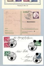 DR 1938-1943, 15 Belege/Karten/Einschreiben, Konvolut