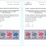 C) D. Bes. Serbien Mi 54-57 I-IV **, mit 2 Attesten Brunel VP, ME 628€