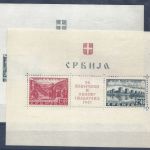 C) D. Bes. Serbien Block 1-2 ** einwandfrei, Attest Brunel VP, ME 720€