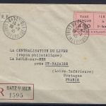 C) D. Bes. Frankreich, Mi 3 R-Brief Batz/Mer n. La Baule sur Mer