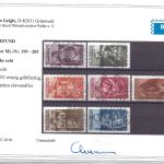 C) Saargebiet Mi 199-205 ° mit Befund Geigle BPP, ME 240€